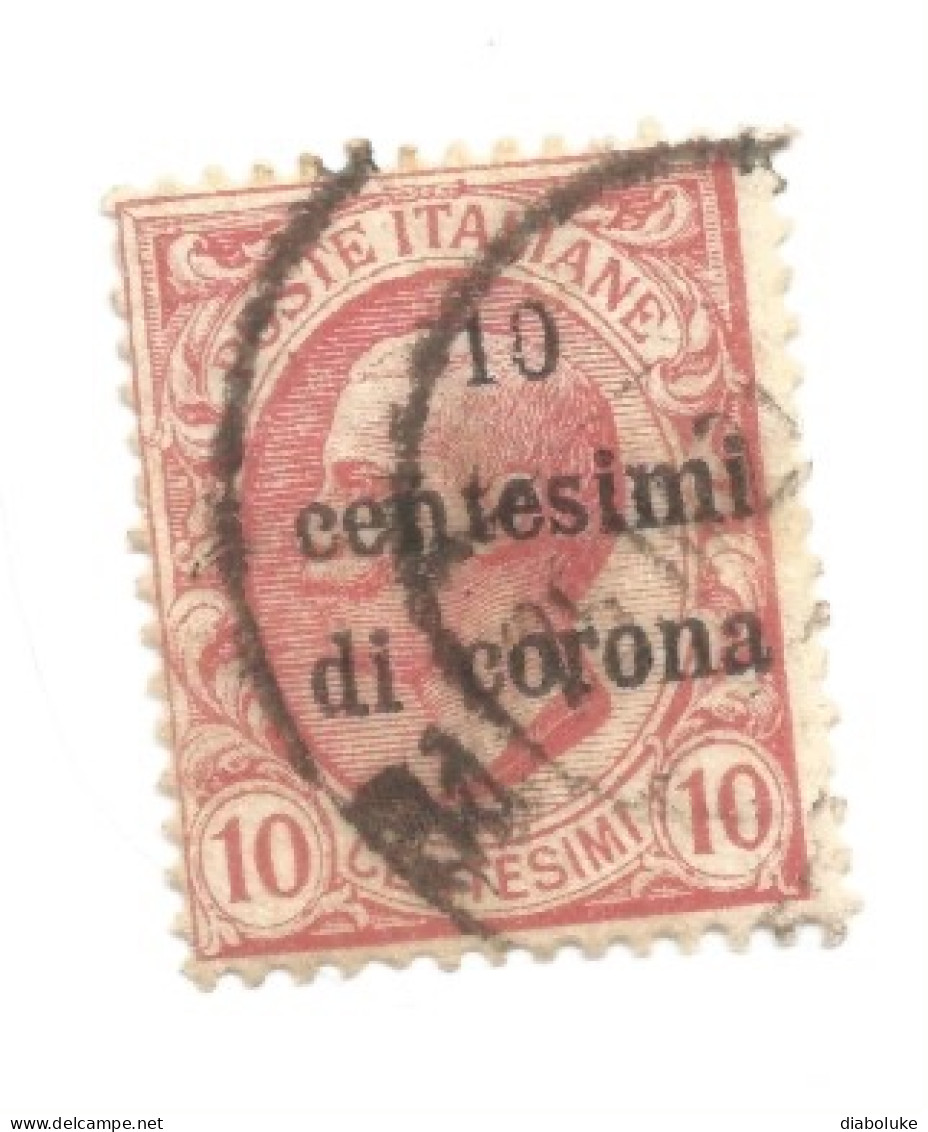 (COLONIE E POSSEDIMENTI) 1919, TRENTO E TRIESTE, SOVRASTAMPATI, 10c - Francobollo Usato (CAT. SASSONE N.4) - Trentin & Trieste