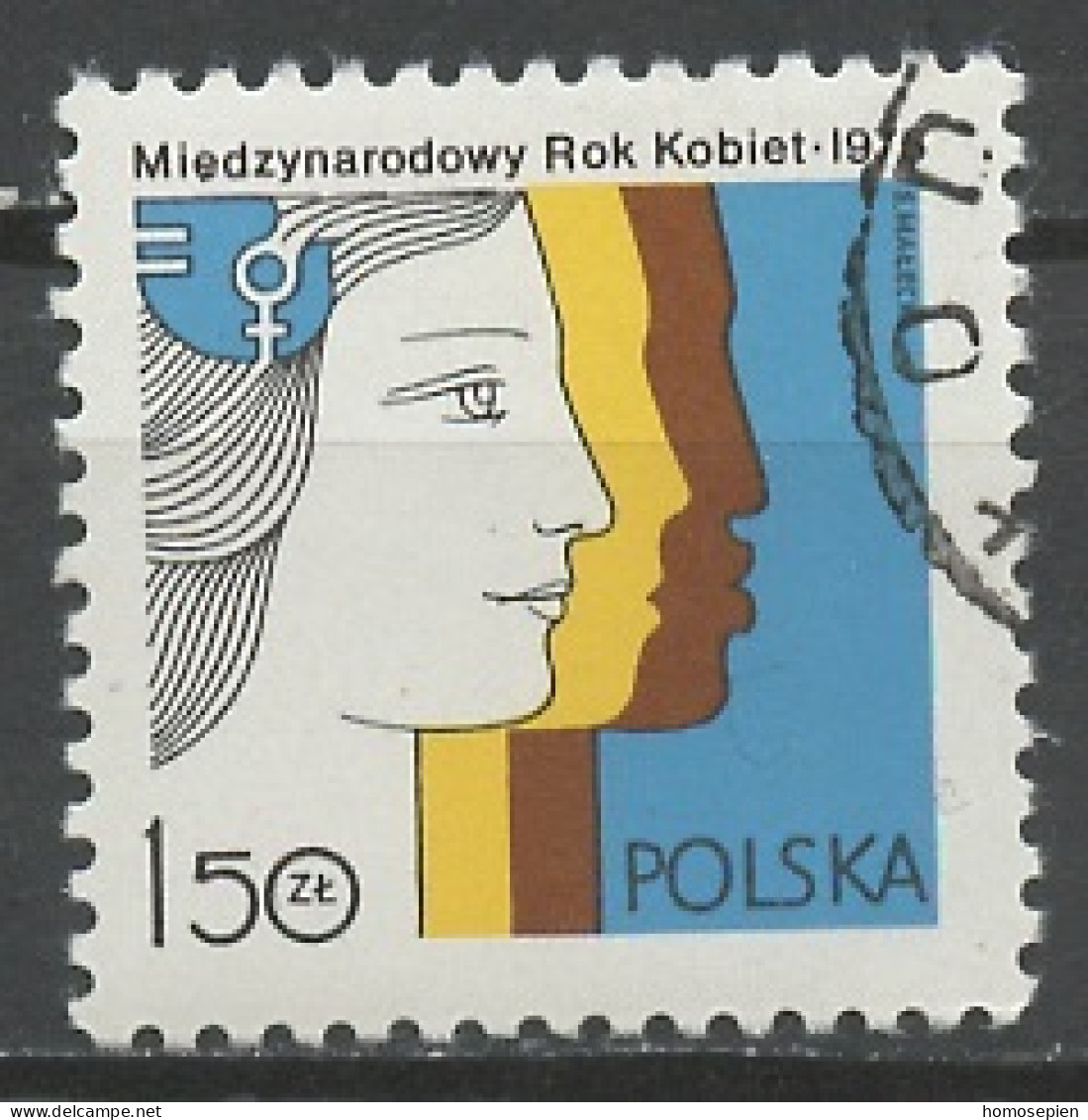 Pologne - Poland - Polen 1975 Y&T N°2235 - Michel N°2397 (o) - 1,50z Année De La Femme - Gebraucht