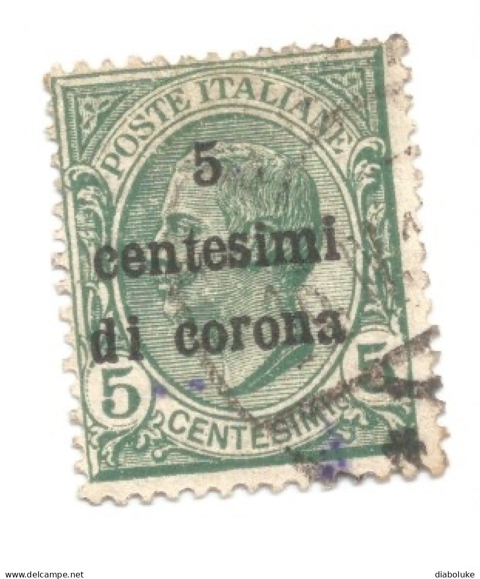 (COLONIE E POSSEDIMENTI) 1919, TRENTO E TRIESTE, SOVRASTAMPATI, 5c - Francobollo Usato (CAT. SASSONE N.3) - Trentino & Triest