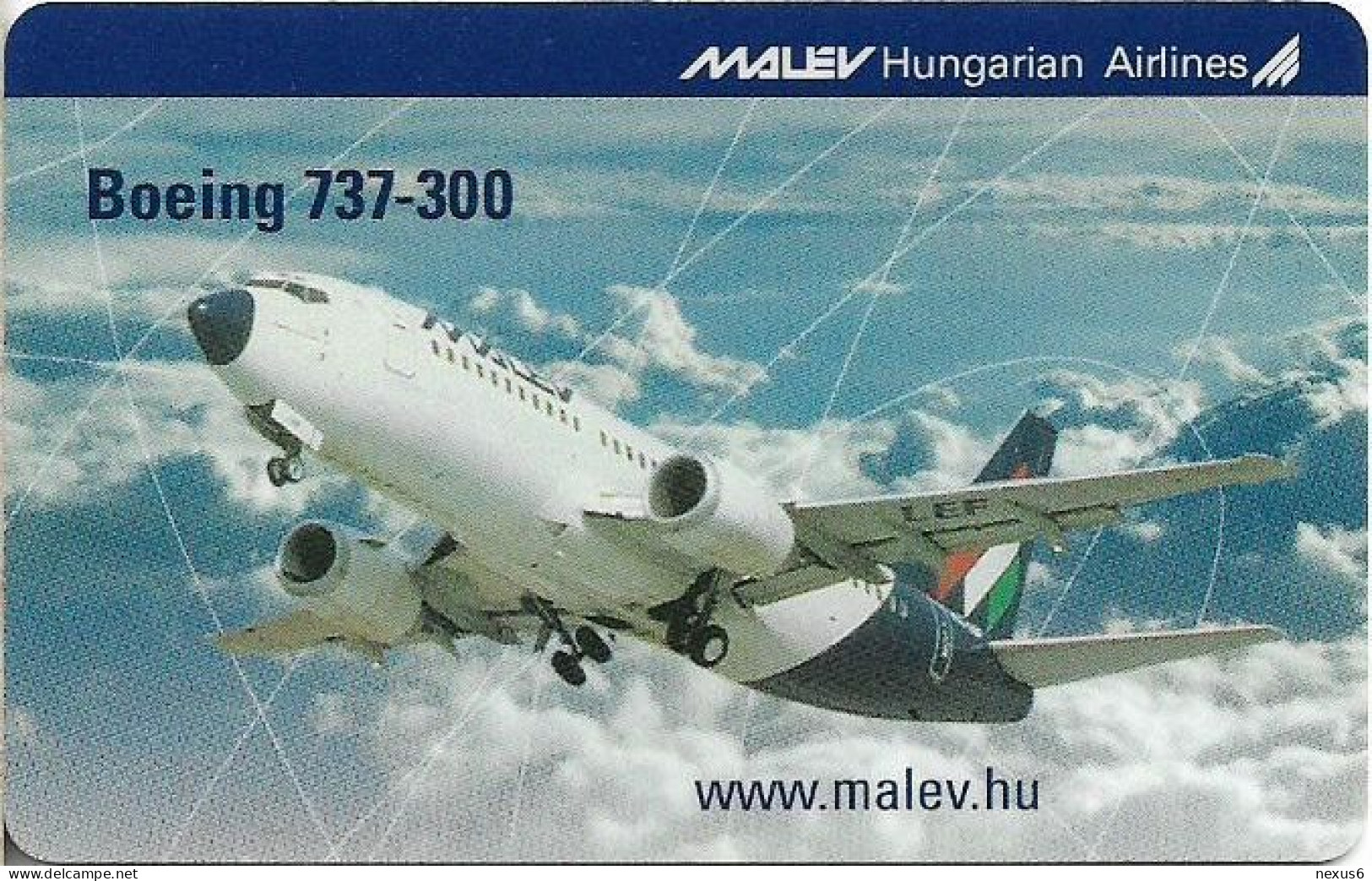 Hungary - Matáv - Barangolo MALÉV II - MALÉV Boeing 737-300, 12.2003, Remote Mem. 400Ft, 3.200ex, Used - Hongrie