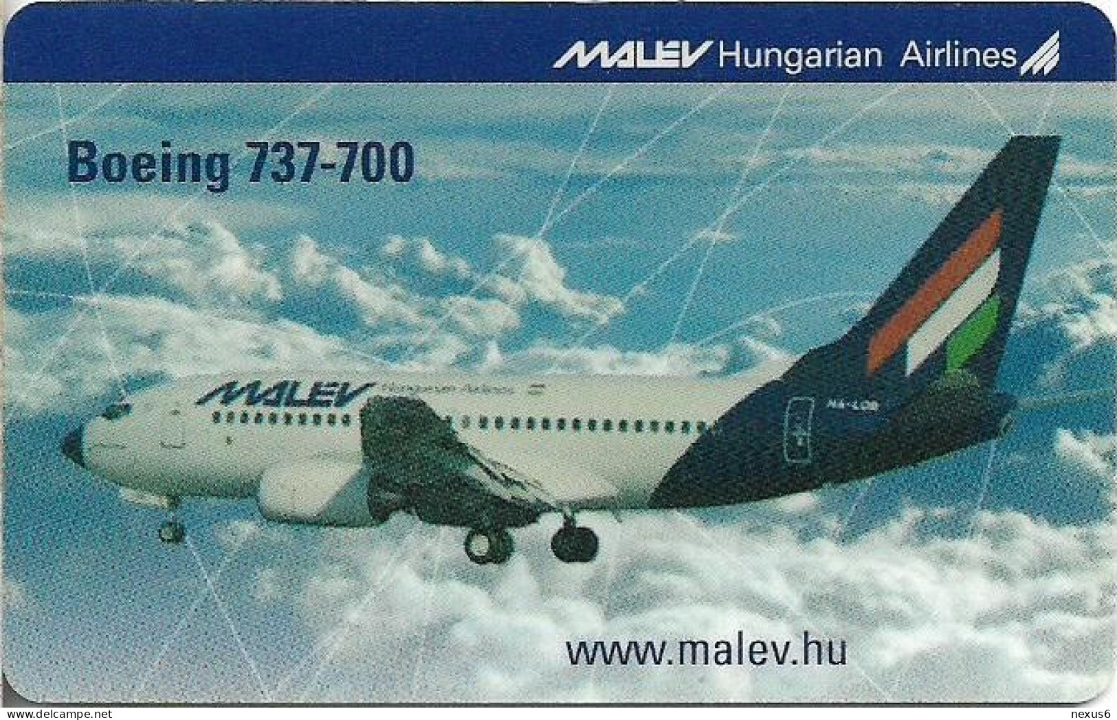 Hungary - Matáv - Barangolo MALÉV II - MALÉV Boeing 737-700, 12.2003, Remote Mem. 400Ft, 3.200ex, Used - Hongrie