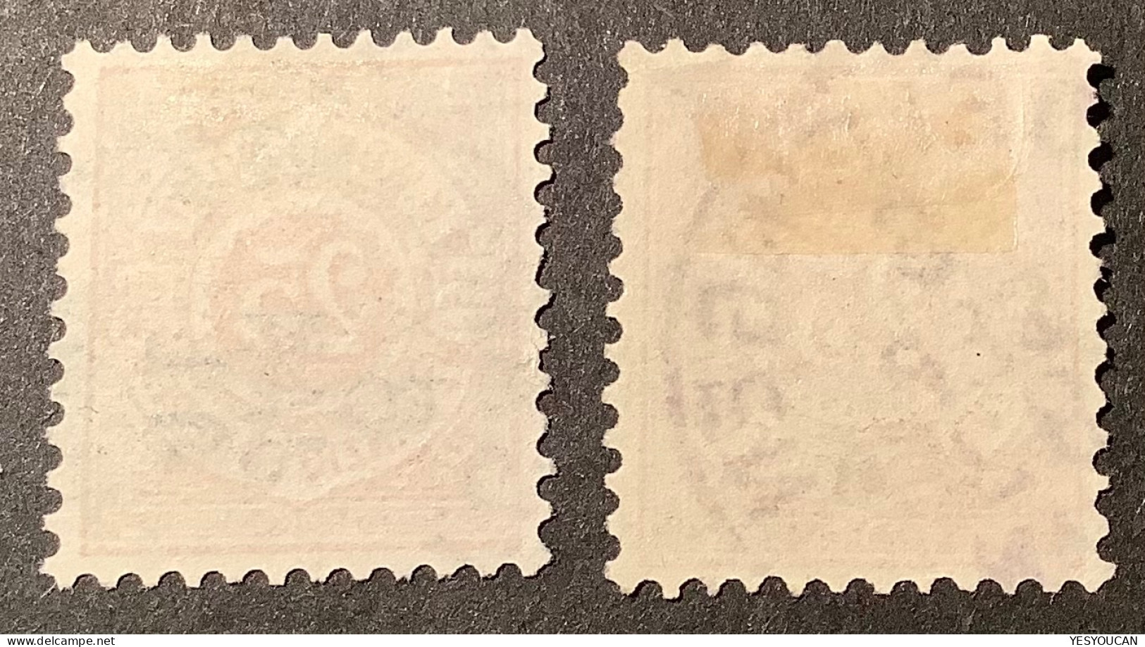 Mi. 57b DIE GUTE FARBE + 57a, Württemberg 1890 25Pf HELLGELBLICHORANGE (200€) + DIE STANDART FARBE   Gestempelt - Used