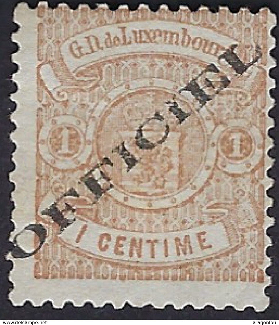 Luxembourg - Luxemburg - Timbre - Armoiries  1875   1c. *    Officiel     Michel 10 IA - 1859-1880 Wapenschild