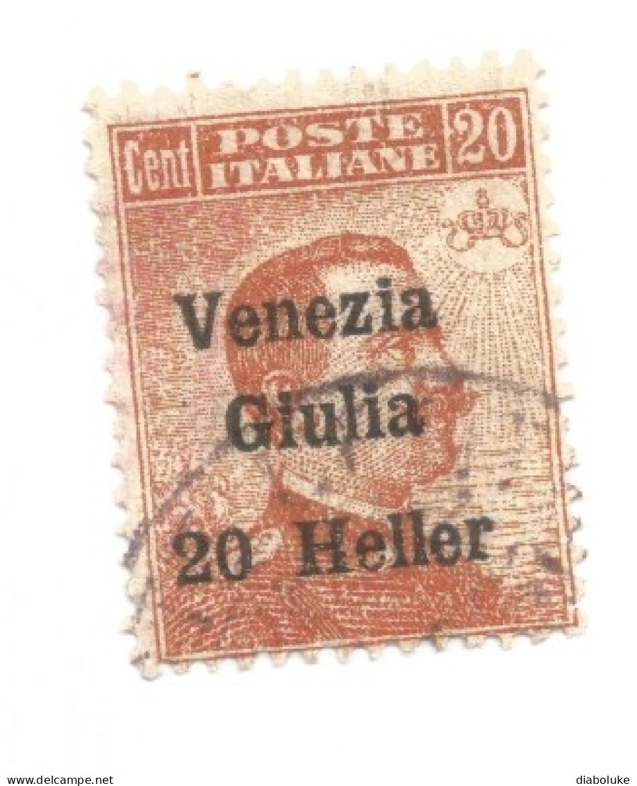 (COLONIE E POSSEDIMENTI) 1919, SOVRASTAMPATI VENEZIA GIULIA - Francobollo Usato (CAT. SASSONE N.31) - Venezia Giulia