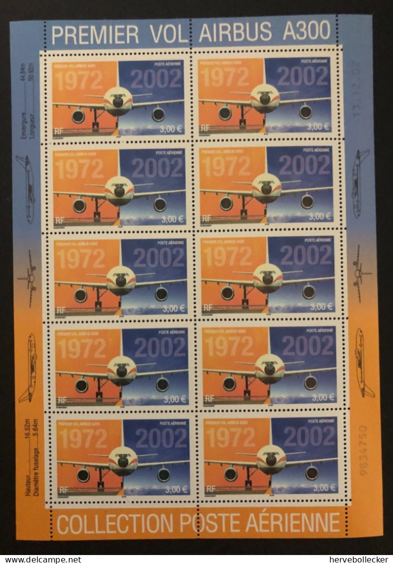Timbres France - Poste Aérienne 2002 Yvert & Tellier Du N° F 65a Neuf ** - 1960-.... Mint/hinged