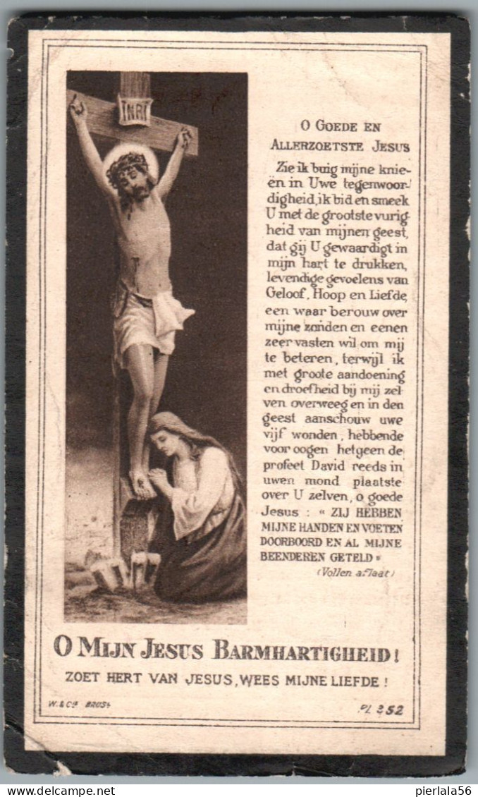 Bidprentje Hekelgem - De Wever Clementia (1848-1923) Hoekplooi - Devotion Images