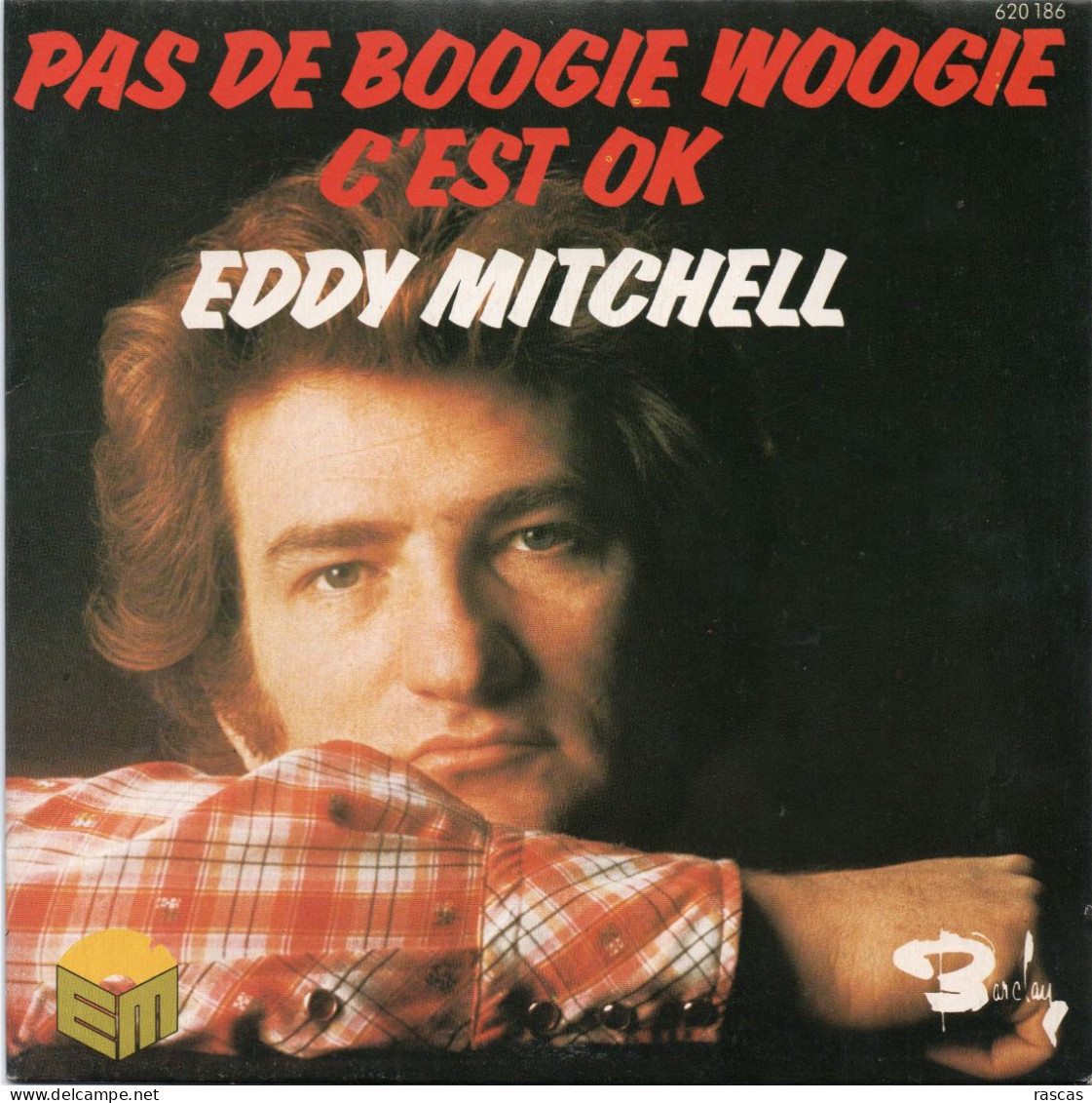 DISQUE VINYL 45 T DU CHANTEUR FRANCAIS EDDY MITCHELL - PAS DE BOOGIE WOOGIE - C'EST OK - Other - French Music