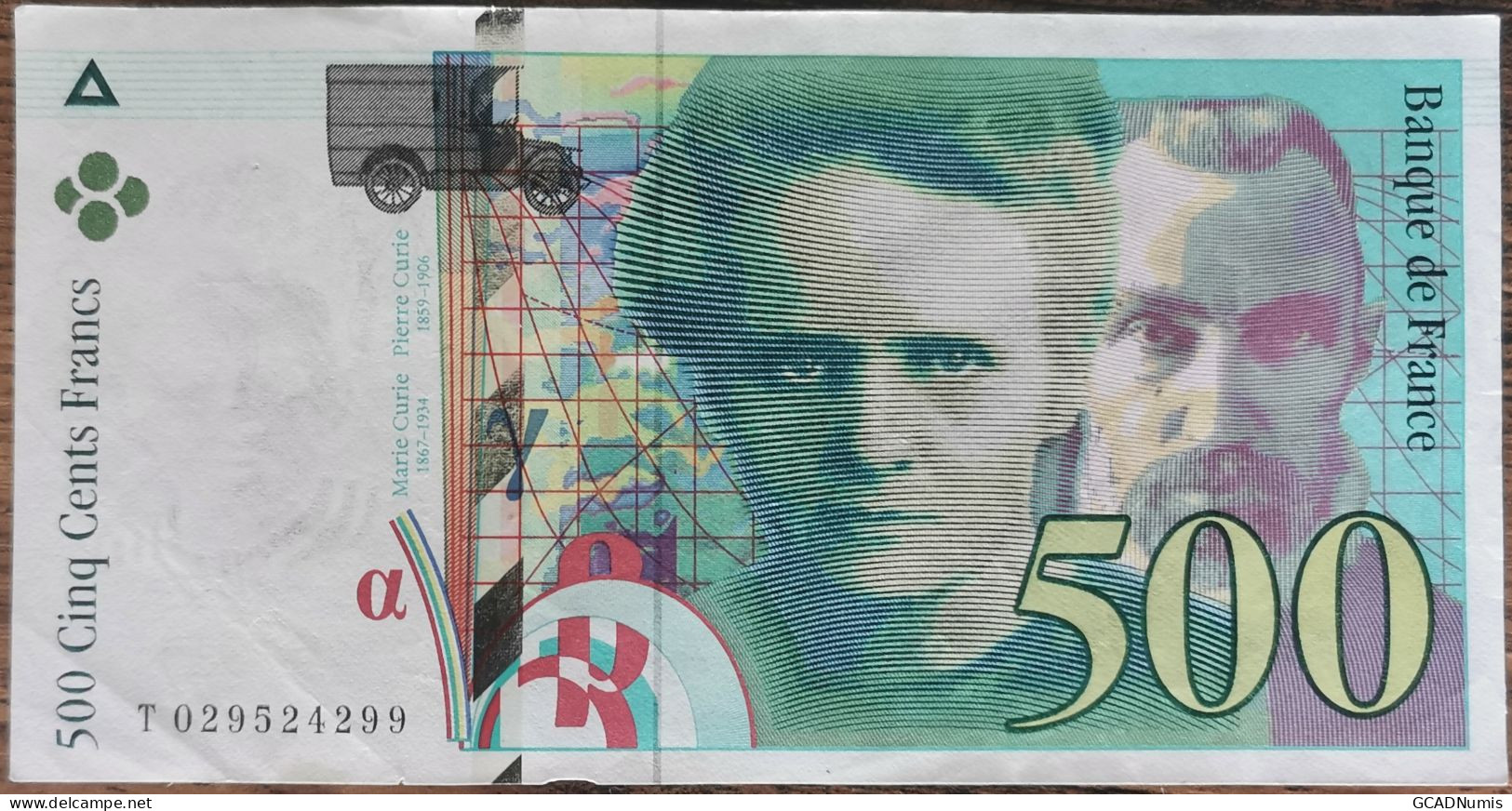 Billet De 500 Francs Pierre Et Marie CURIE 1994 FRANCE T029524299 - 500 F 1994-2000 ''Pierre Et Marie Curie''