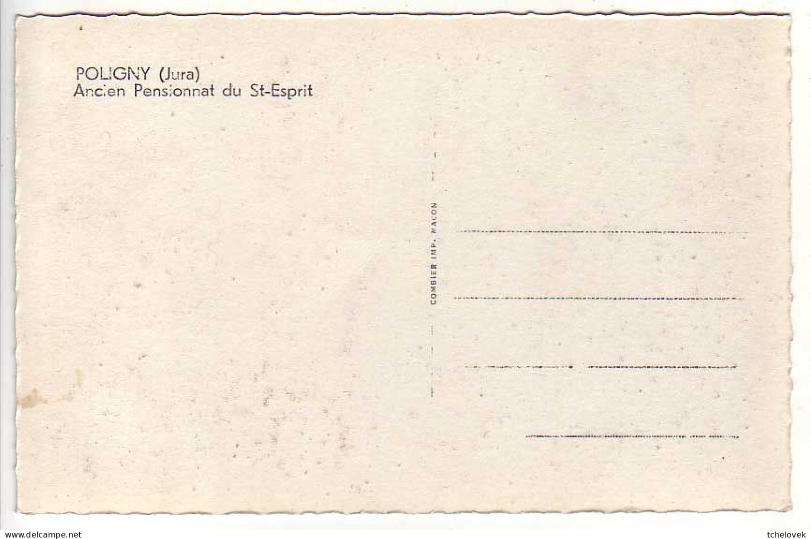 (39). Poligny. Ed Combier CIM. Ancien Pensionnat Du St Esprit (2) - Poligny