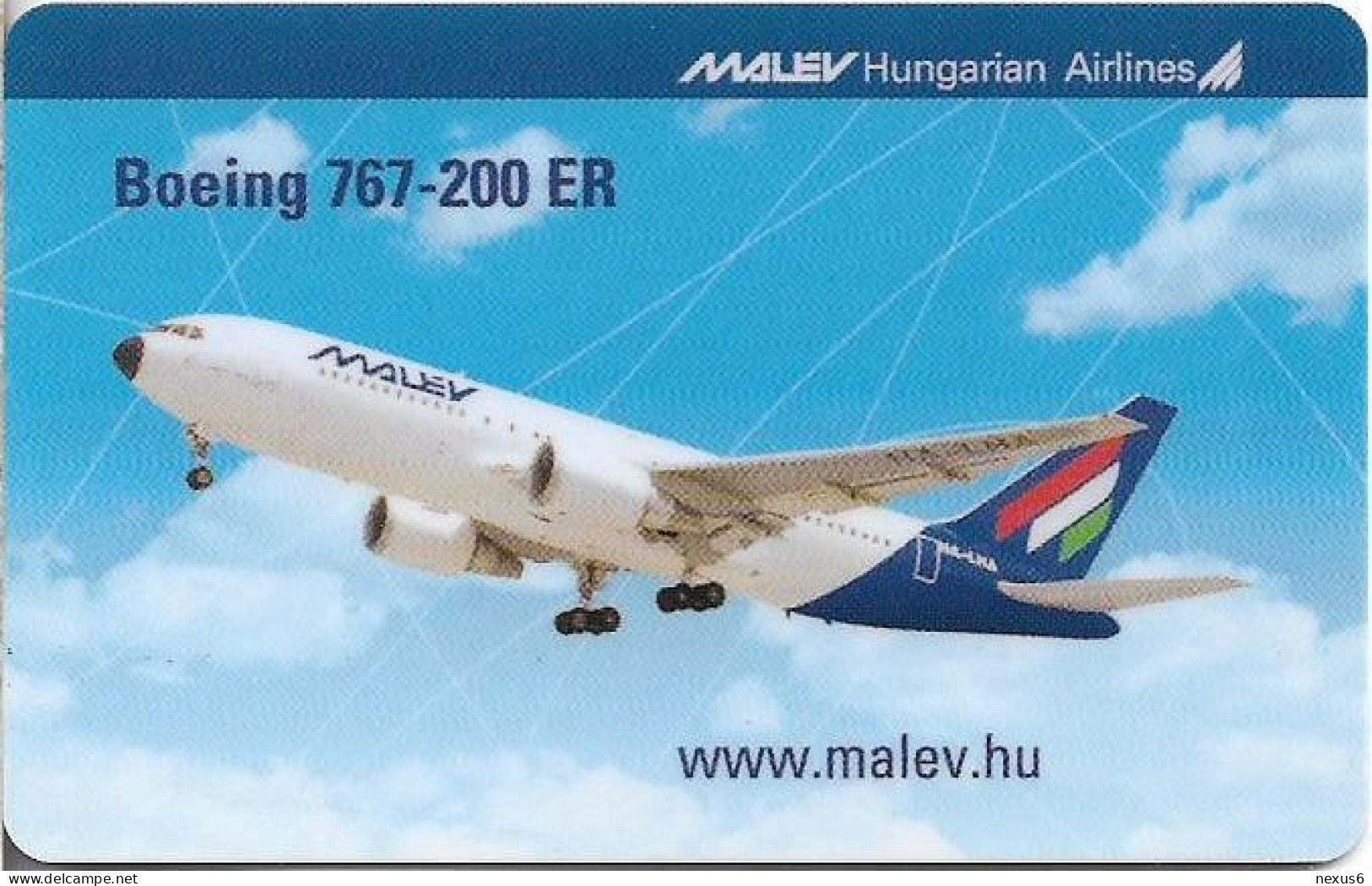 Hungary - Hungary - Matáv - Barangolo MALÉV I - MALÉV Boeing 767-200 ER, 04.2003, Remote Mem. 400Ft, 1.500ex, Mint - Hongrie