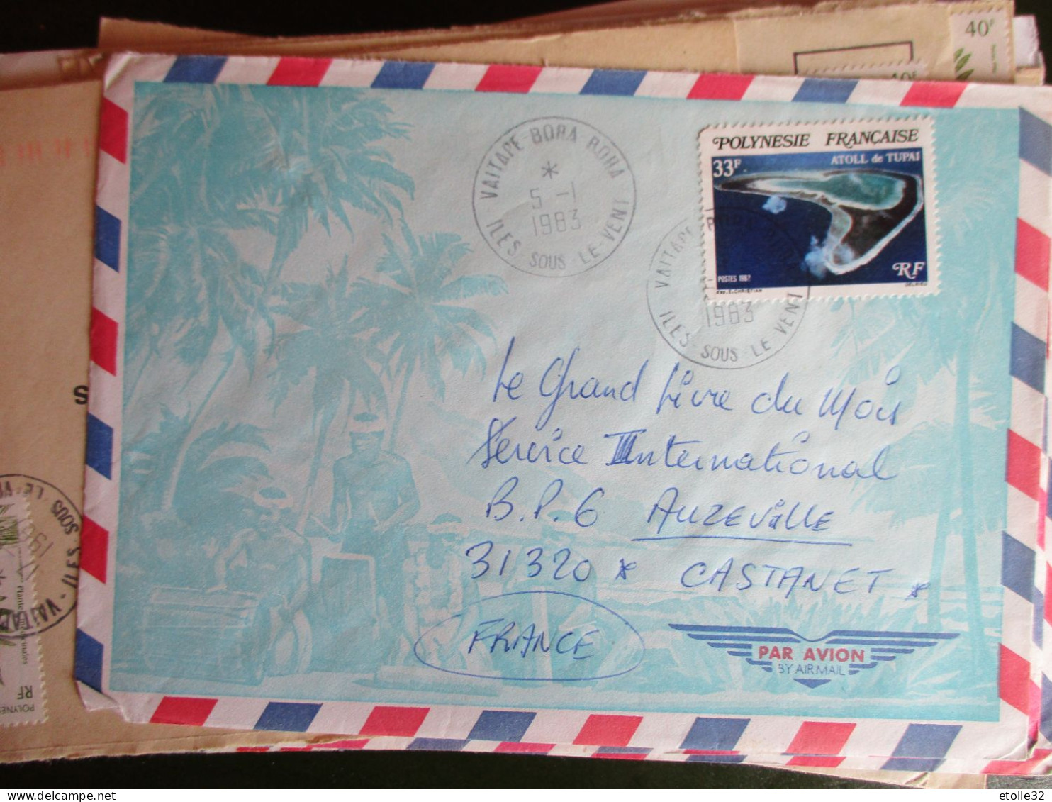 lot important de TAHITI + DE 340 LETTRES DES ILES