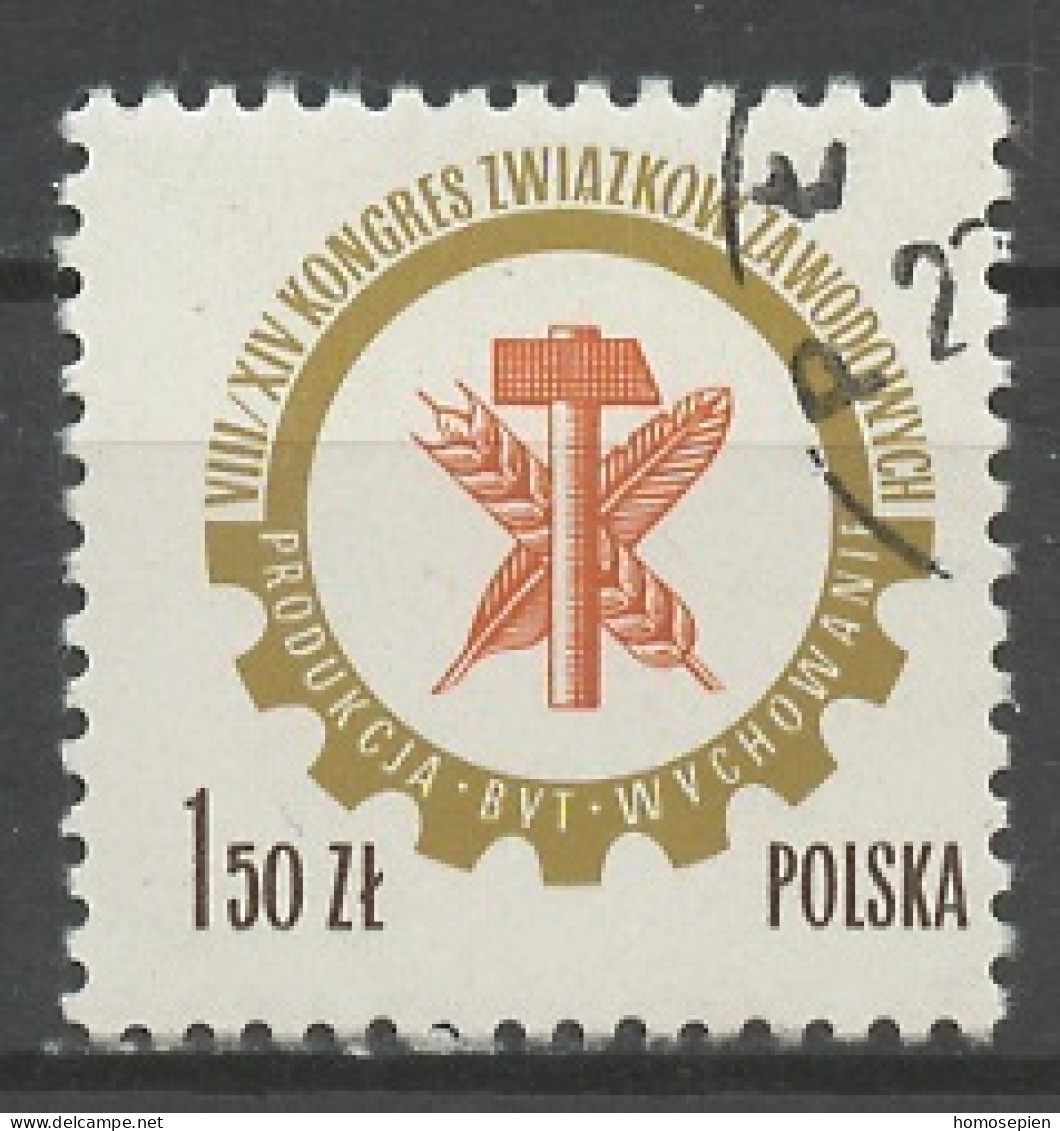 Pologne - Poland - Polen 1976 Y&T N°2304 - Michel N°2472 (o) - 1,50z Congrès Des Syndicats - Oblitérés