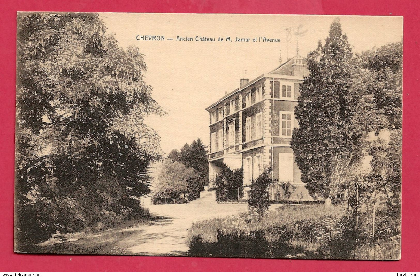 C.P. Chevron = Ancien  Château  De M.  Jamar  Et  L' Avenue - Stoumont