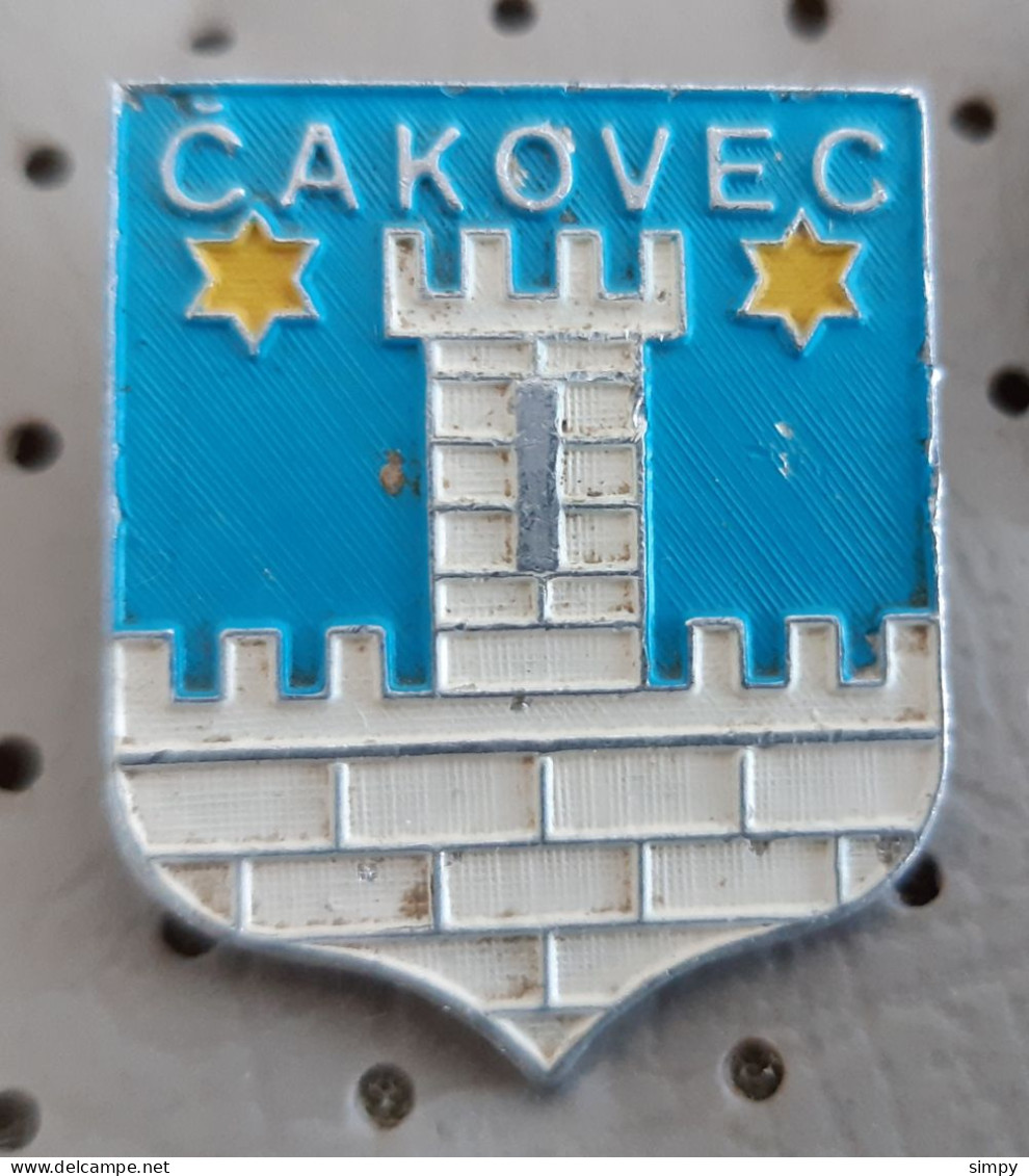 CAKOVEC Coat Of Arms, Blason, Croatia Pin - Città