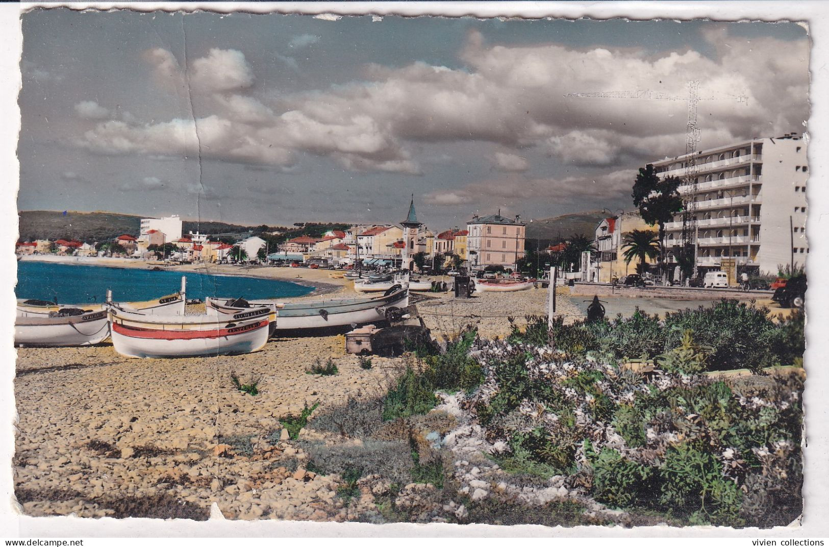 Gros De Cagnes (06 Alpes Maritimes) Vue D'ensemble - édit. Mar Colorisée CPSM Petit Format - Cagnes-sur-Mer