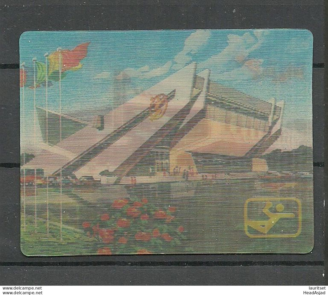 NORTH KOREA  - Pjongyang - 3D Calendar Kalender - Stereoskopie-  With "moving" Bicture - Small : 1981-90