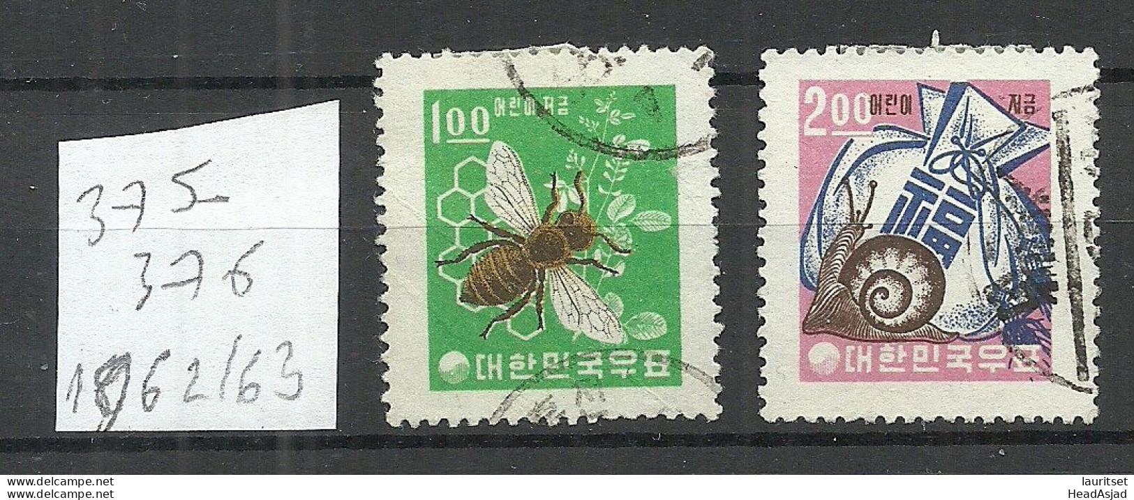 South Korea 1962/63 Michel 375 - 376 O - Corée Du Sud
