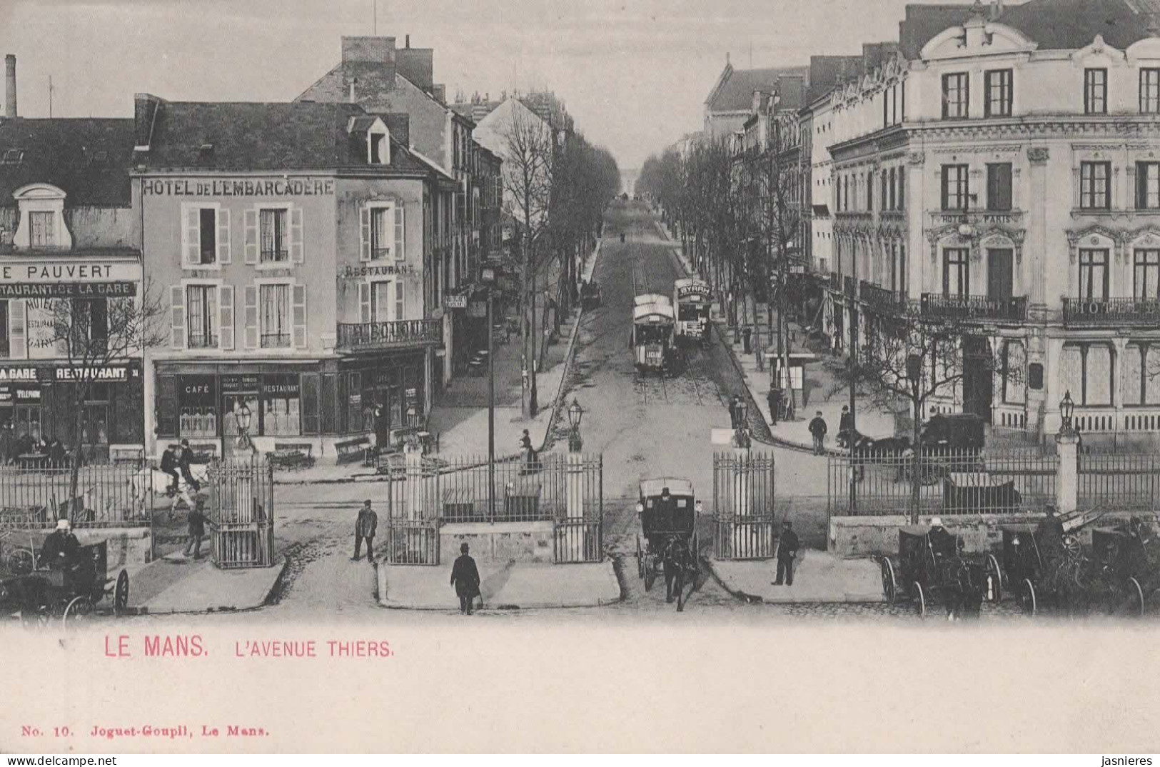 CPA  LE MANS - L'avenue Thiers - Entrée De La Gare - Vers 1902 - Le Mans