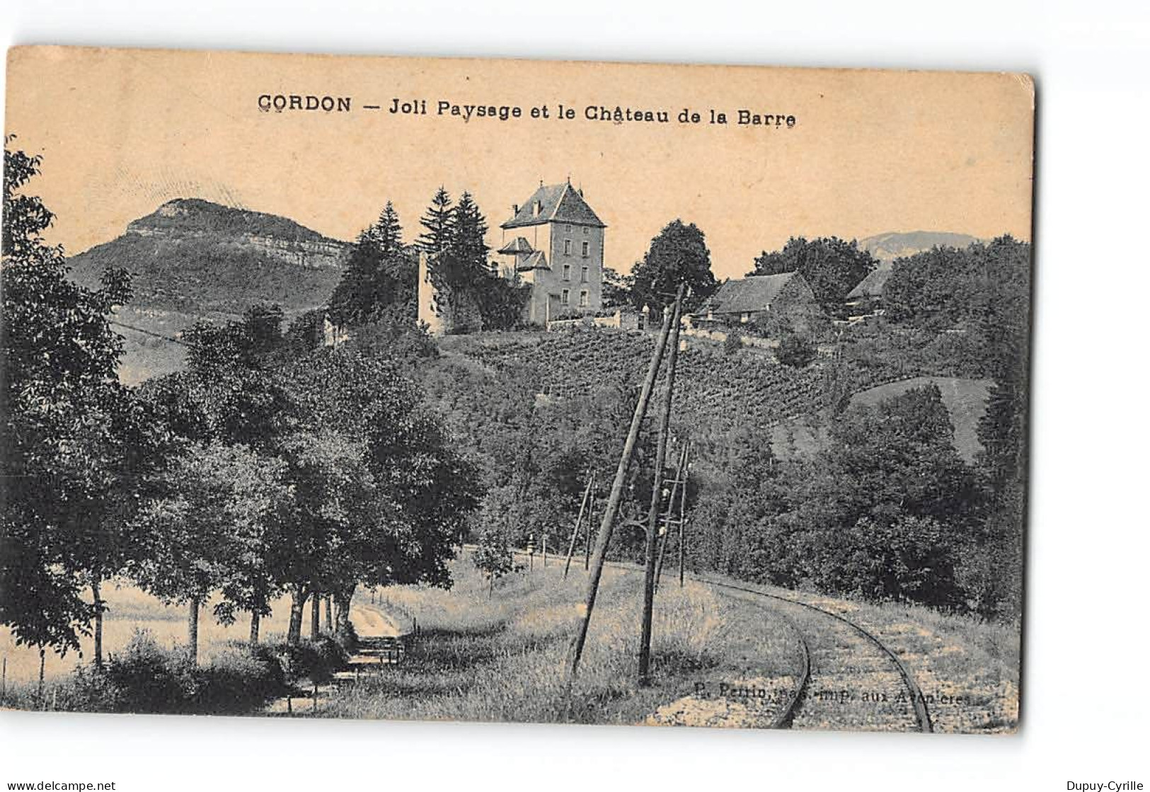 CORDON - Joli Paysage Et Le Château De La Barre - Très Bon état - Andere & Zonder Classificatie