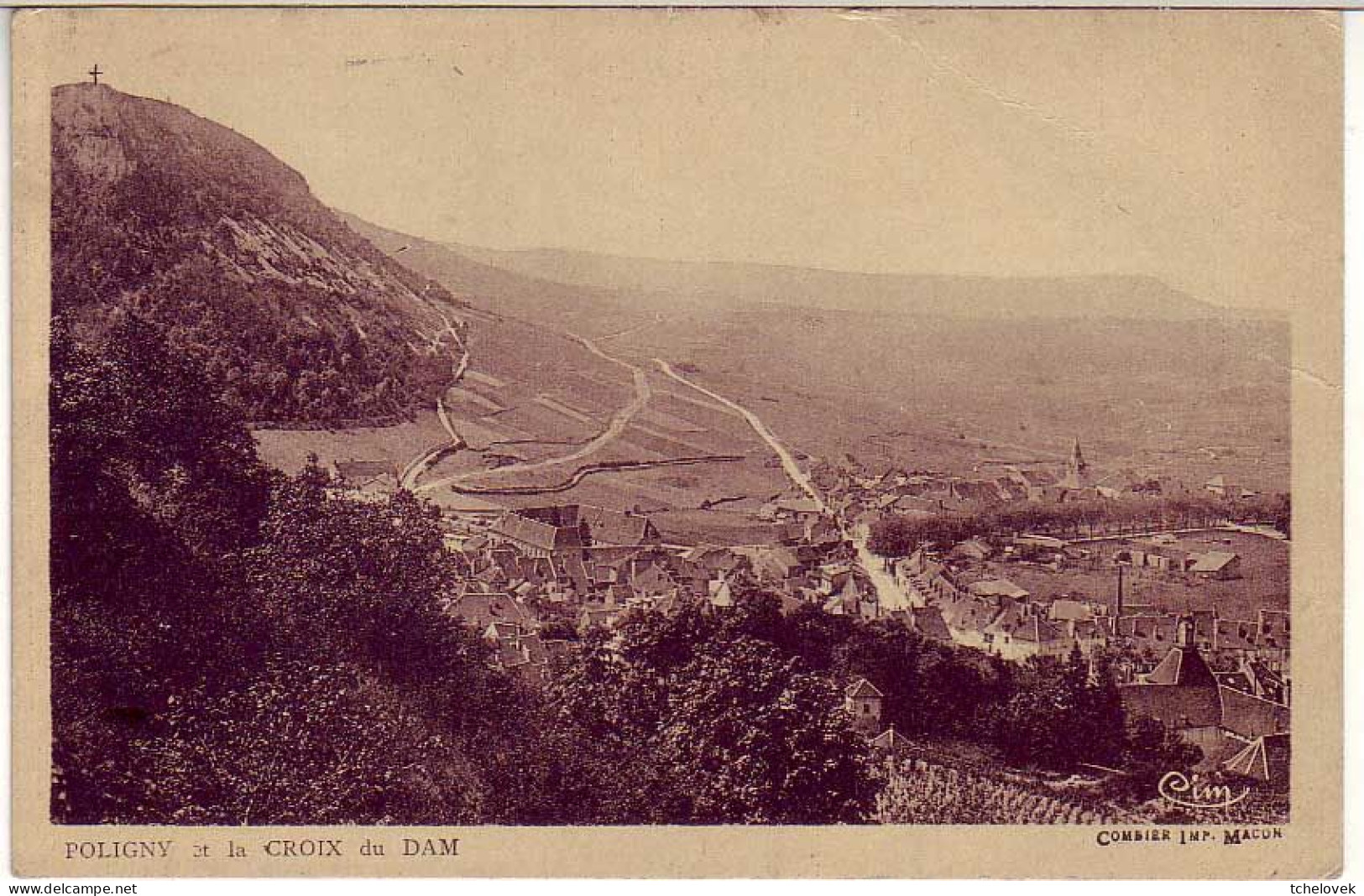 (39) Poligny. Combier CIM. Poligny Et La Croix Du Dan (1) 1943 - Poligny