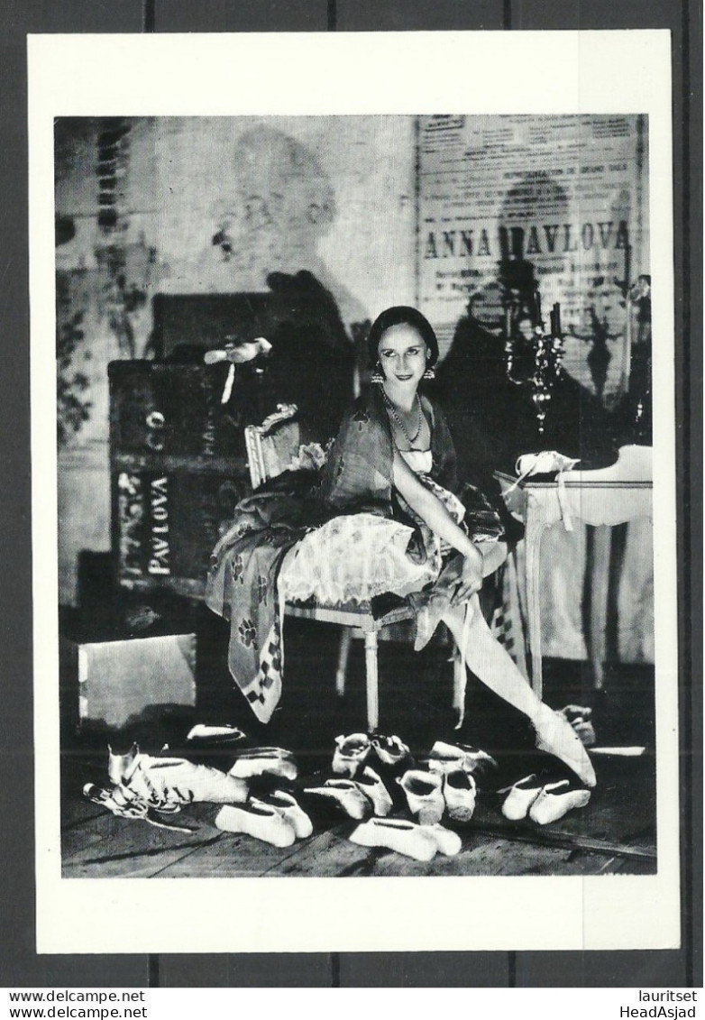 Anna Pavlova Balerina In Her Dressing Room, Printed In USA, Unused - Dans