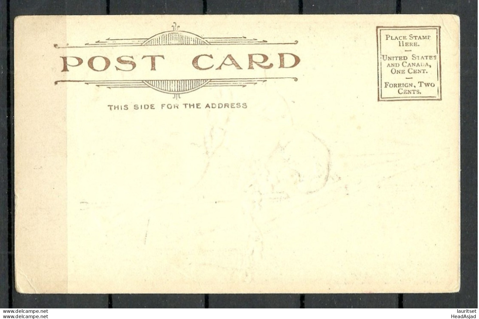 USA Post Card "Contemplation" (1904), Unused Flag Flagge Sword Etc. Art Kunst - Altri & Non Classificati
