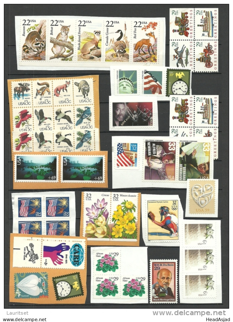 USA Small Lot Of Unused Stamps On Cover Cuts = For More Than 45 USD = Pure Money - Otros & Sin Clasificación