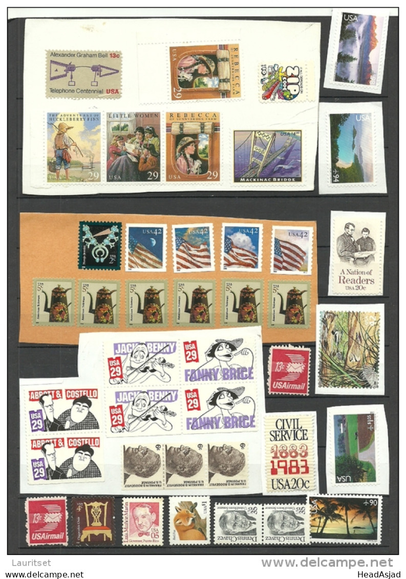 USA Small Lot Of Unused Stamps On Cover Cuts = For More Than 45 USD = Pure Money - Autres & Non Classés