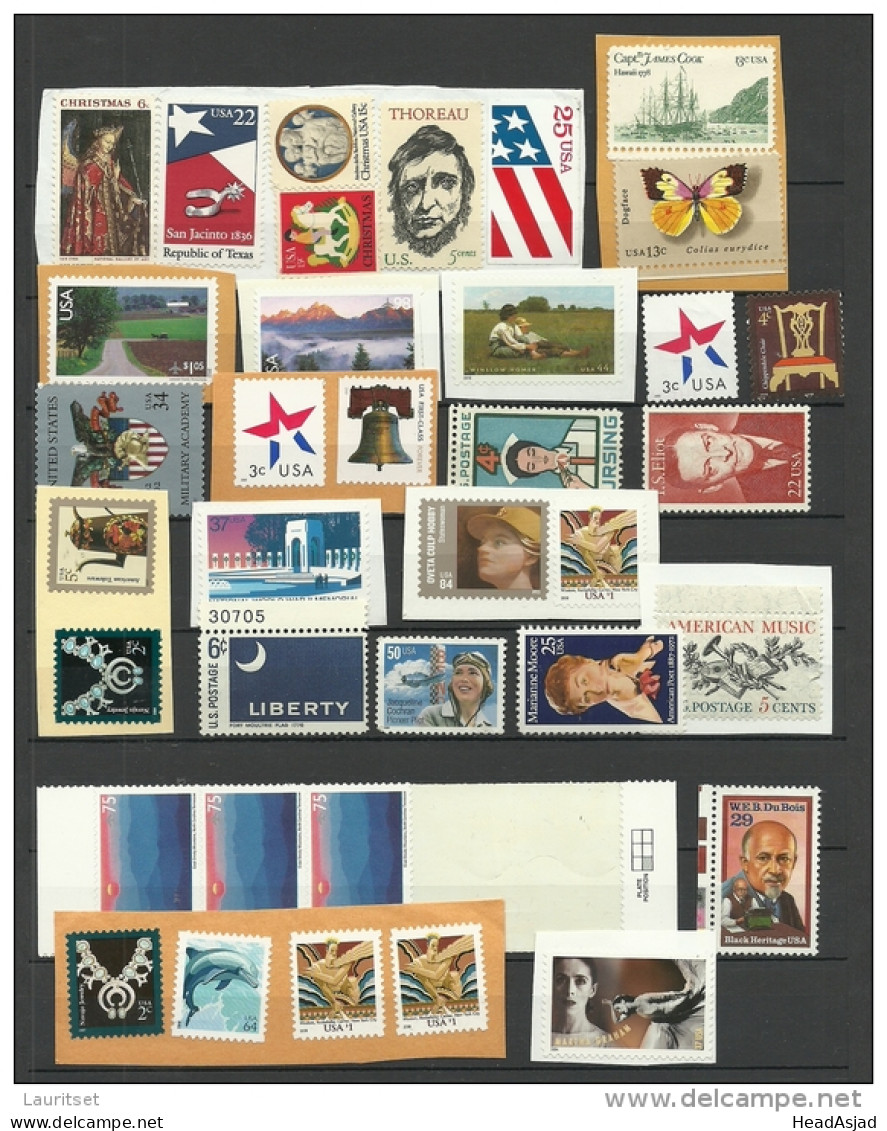 USA Small Lot Of Unused Stamps On Cover Cuts = For More Than 45 USD = Pure Money - Autres & Non Classés