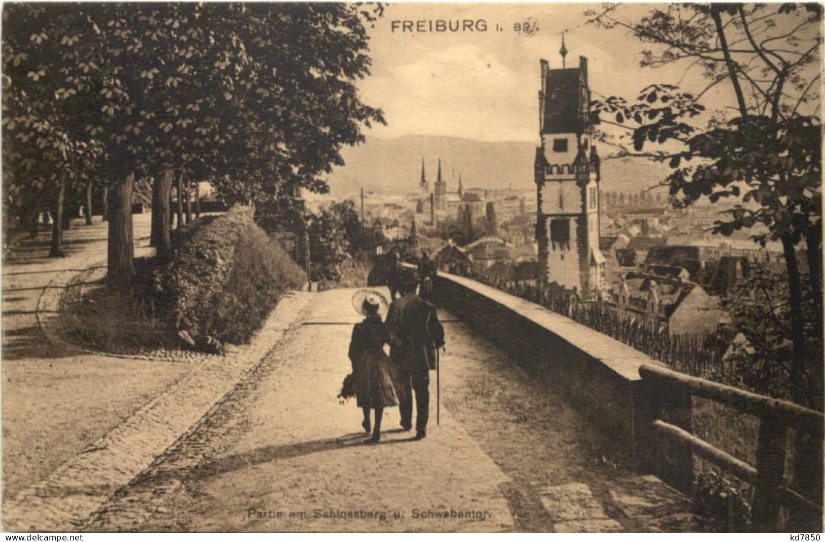 Freiburg - Partie Am Schlossberg - Freiburg I. Br.