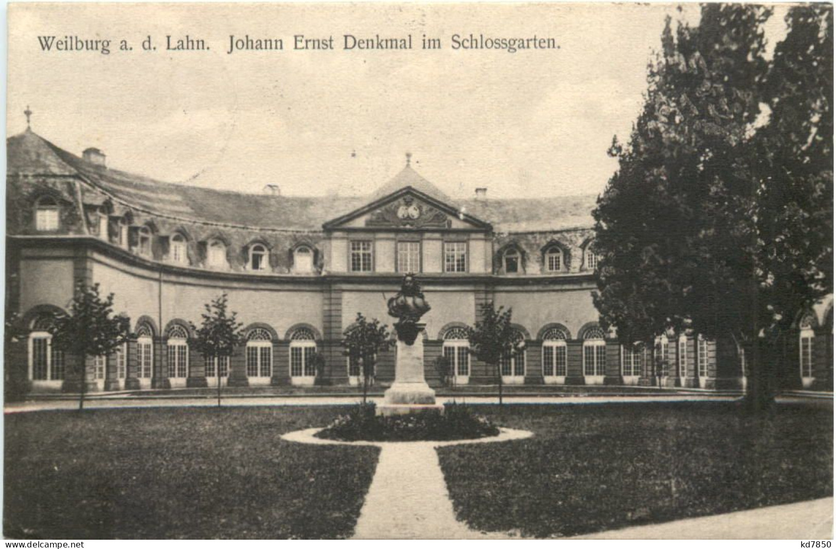 Weilburg An Der Lahn - Johann Ernst Denkmal Im Schlossgarten - Weilburg