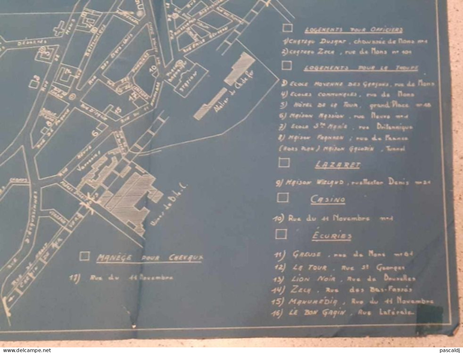 COLLECTOR - 1942 - Carte ORIGINALE Du Cantonnement à BRAINE-LE-COMTE - Section II - Occupation Allemande - 1939-45
