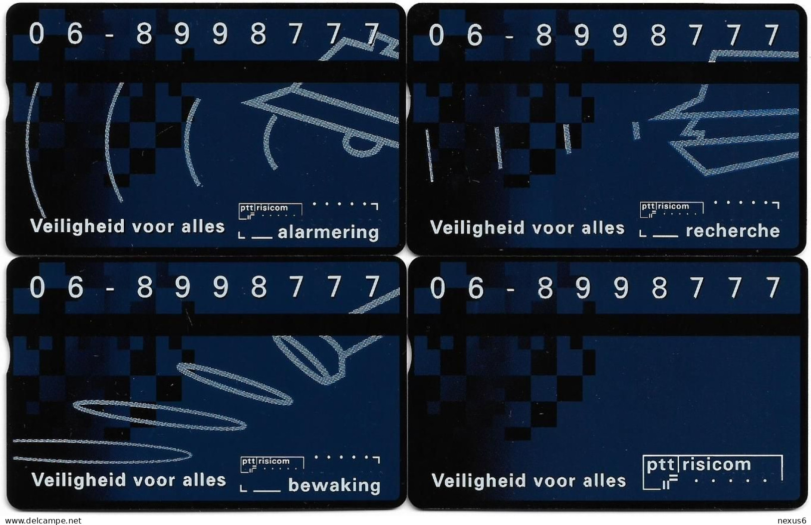 Netherlands - KPN - L&G - RCZ884.01-04 - Risicom Complete Set Of 4 Cards, 4U, 02.1993, 1.000ex, Mint - Privé