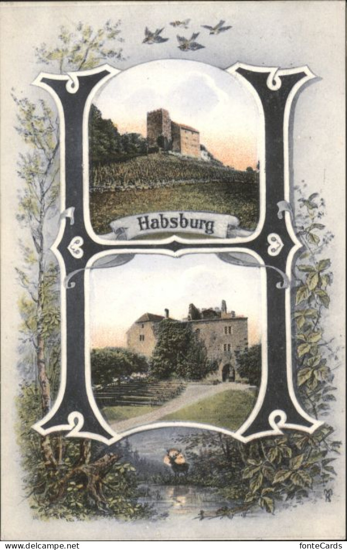 10802037 Habsburg Habsburg Buchstaben Ak X Habsburg - Other & Unclassified