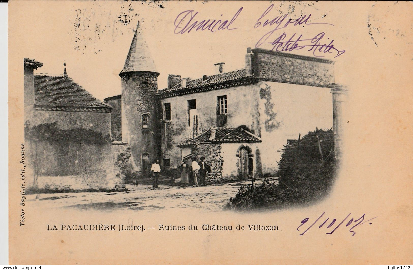 La Pacaudière Ruines Du Château De Villozon - La Pacaudiere