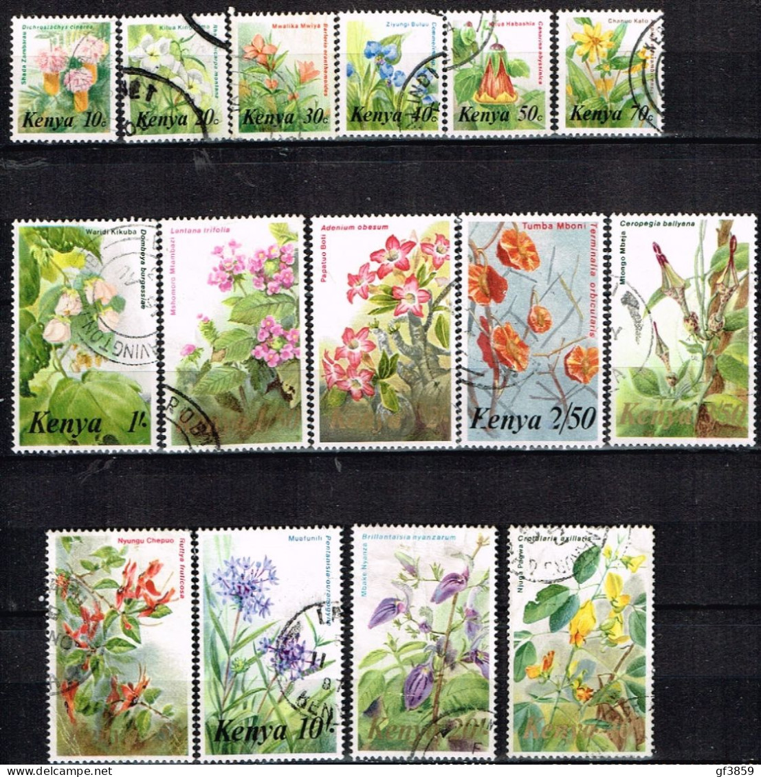 KENYA / Oblitérés / Used / 1983 - Série Courante / Fleurs - Kenya (1963-...)