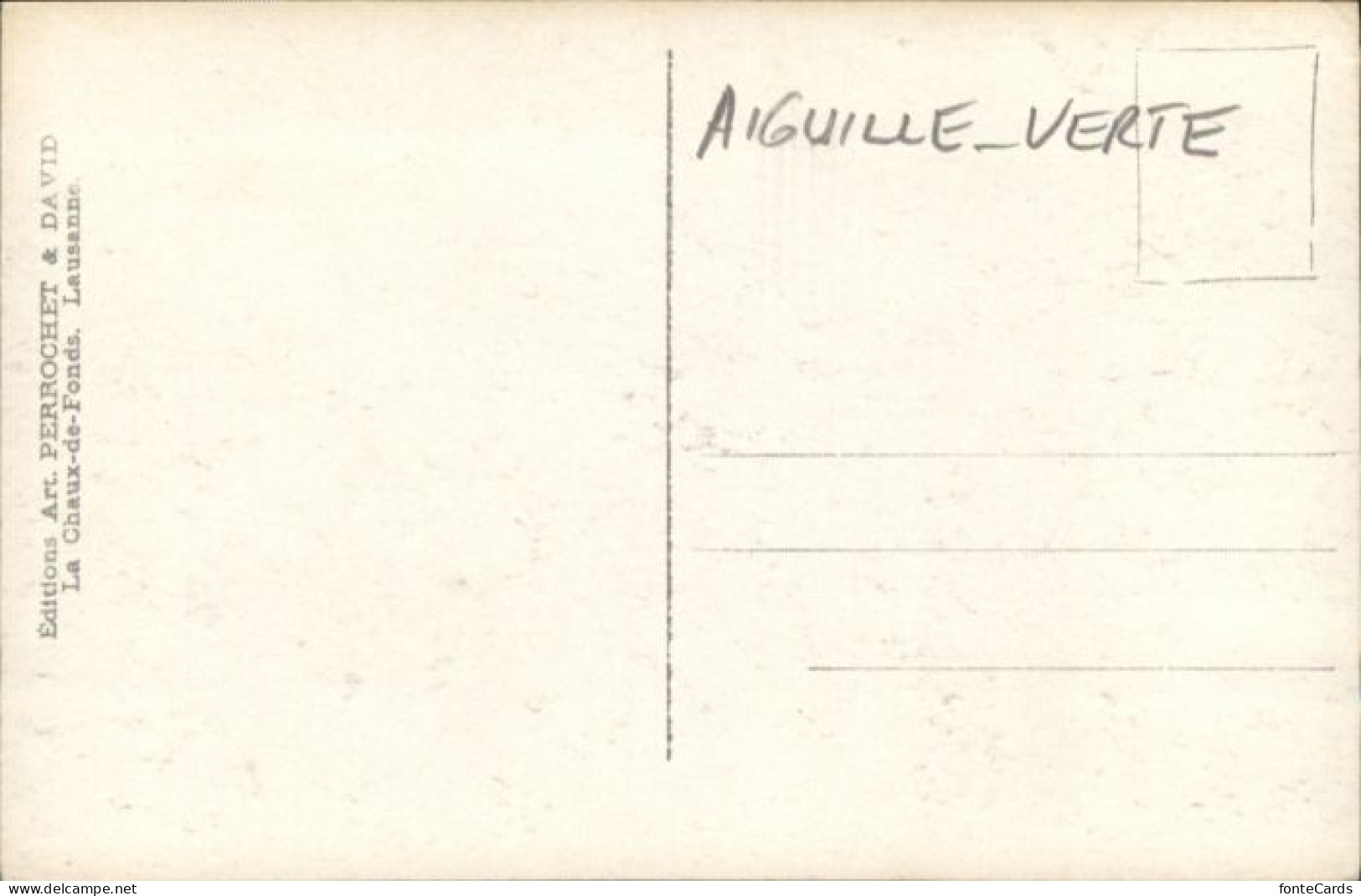 10795052 Aiguille Verte Aiguille Verte [Handschriftlich]Brevent * Aiguille Verte - Other & Unclassified