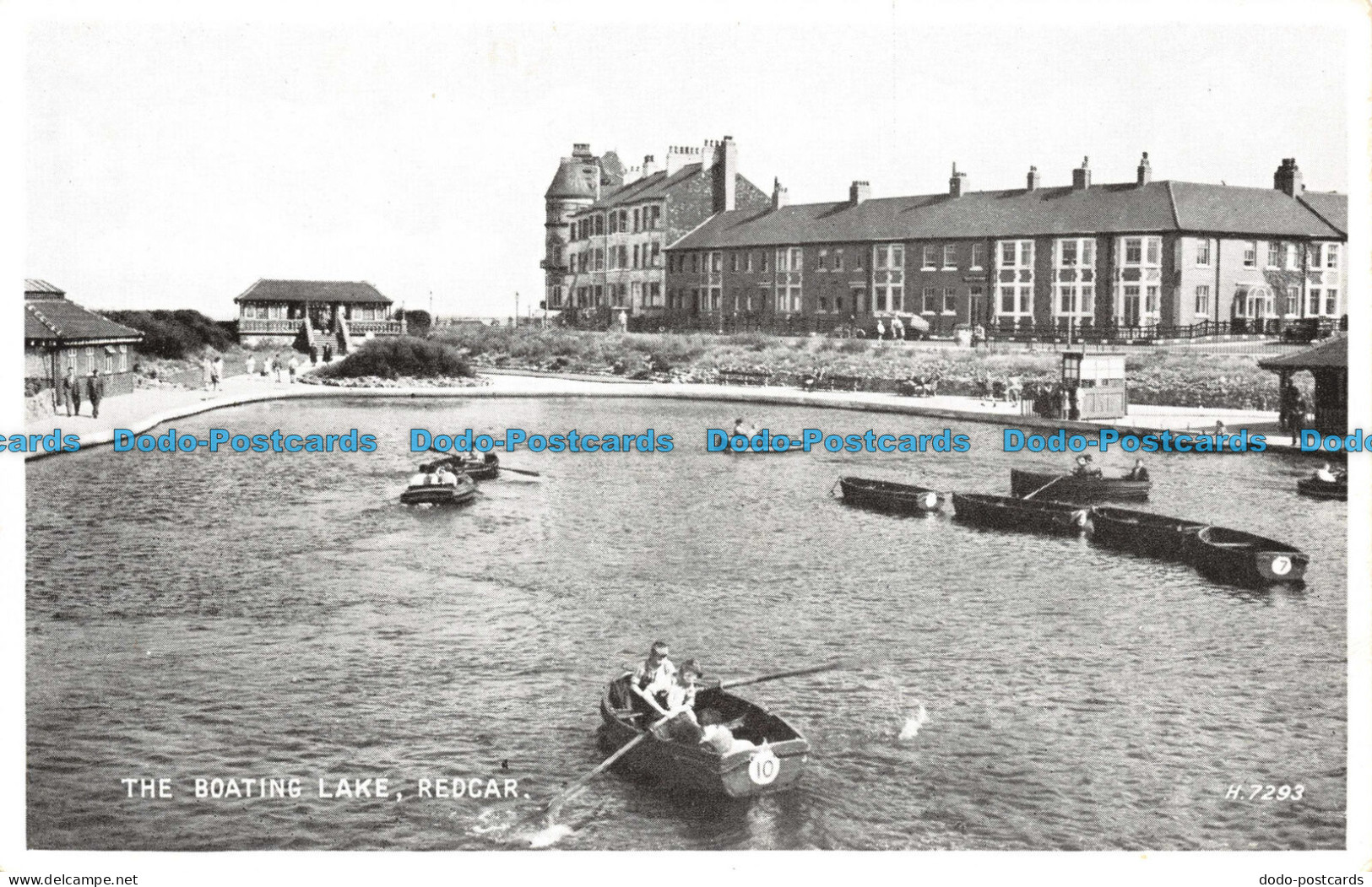 R100455 The Boating Lake. Redcar. Valentines. Silveresque - World