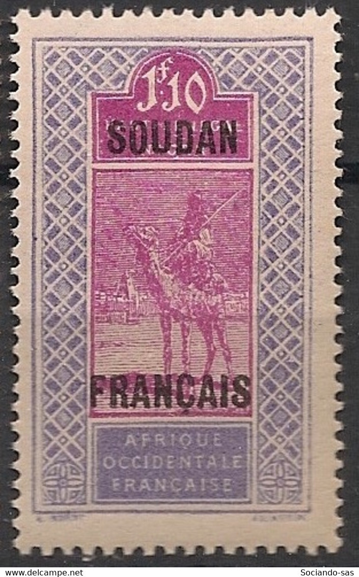 SOUDAN - 1927-30 - N°YT. 57 - Targui 1f10c - Neuf Luxe ** / MNH / Postfrisch - Unused Stamps