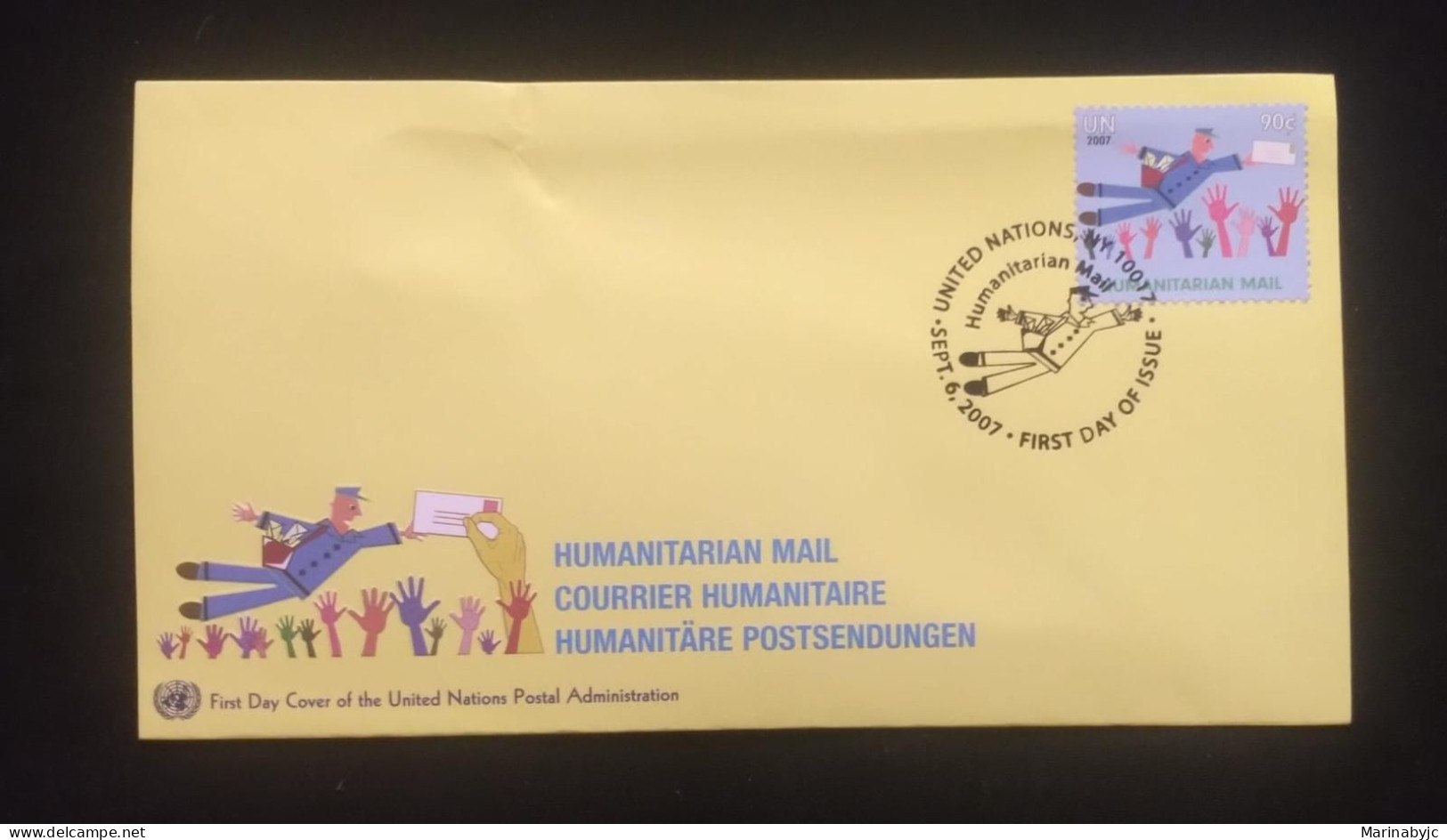 C) 2007. UNITED STATES. FDC. HUMANITARIAN MAIL. XF - Autres - Amérique