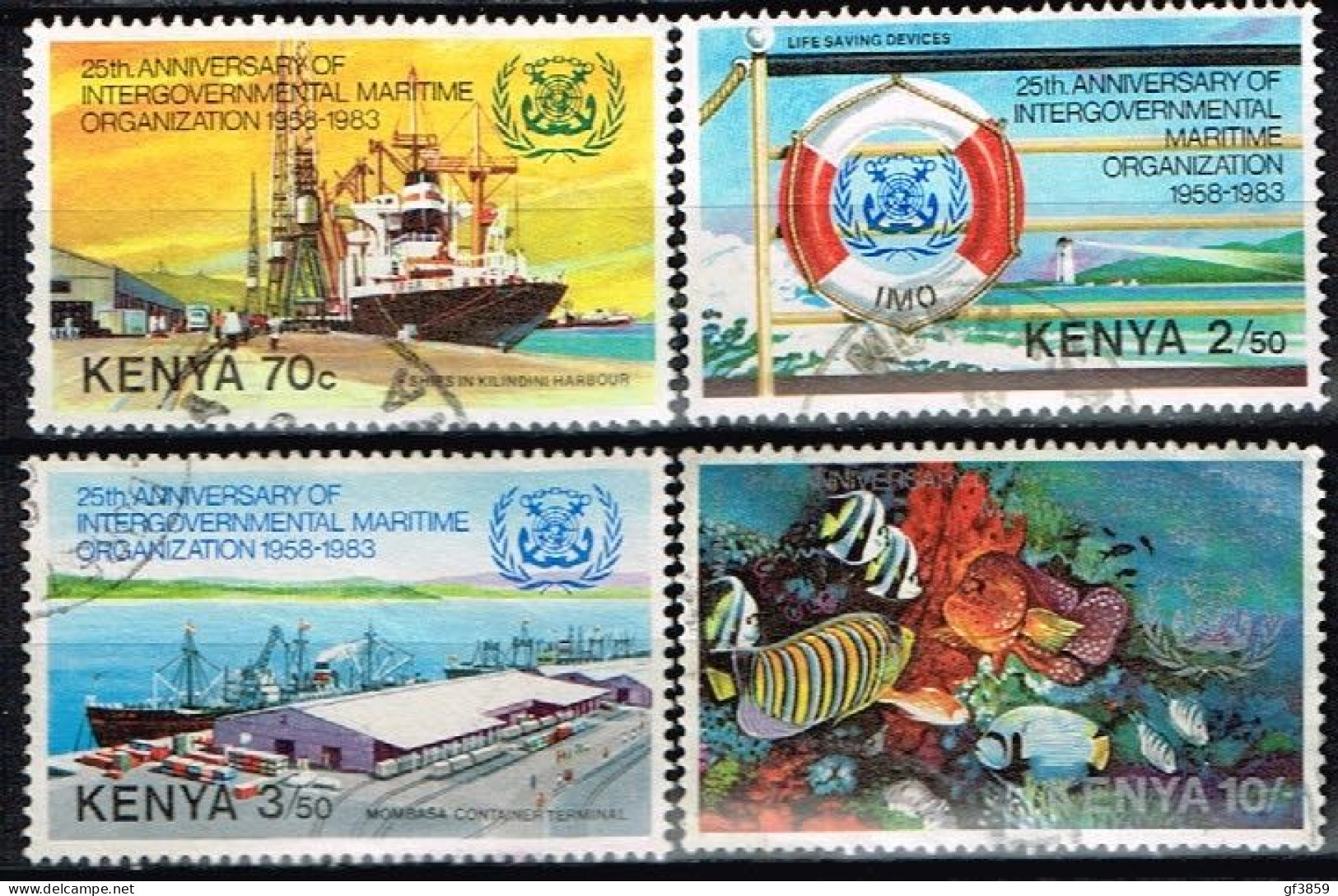 KENYA / Oblitérés / Used / 1983 - 25 Ans Der L'organisation Maritime Internationale - Kenia (1963-...)
