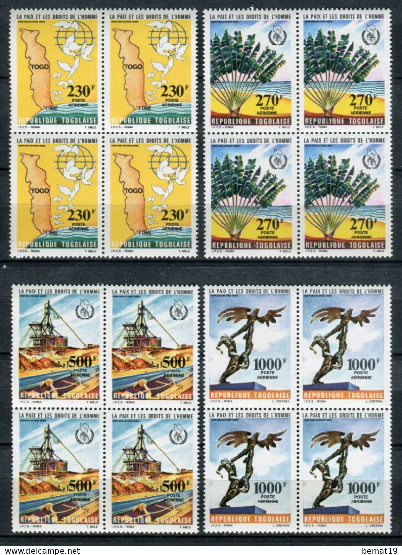 Togo 1985. Yvert A 534-37 X 4 ** MNH. - Togo (1960-...)