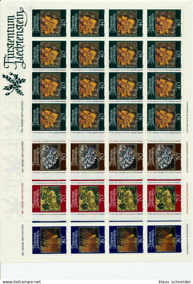 LIECHTENSTEIN Nr 776-BO-779-BO Postfrisch BO X74B802 - Blocs & Feuillets