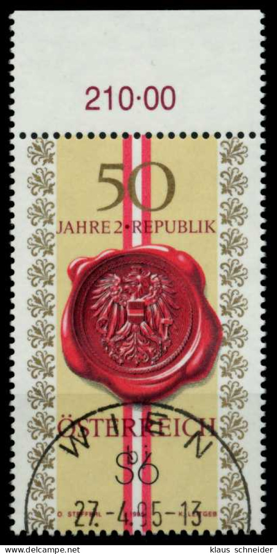 ÖSTERREICH 1995 Nr 2152 Zentrisch Gestempelt ORA X818D5A - Oblitérés