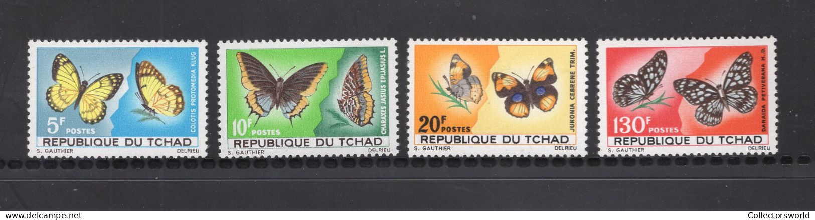 Chad 1967 Serie 4v Butterfly Butterflies Mariposa Papillon MNH - Vlinders