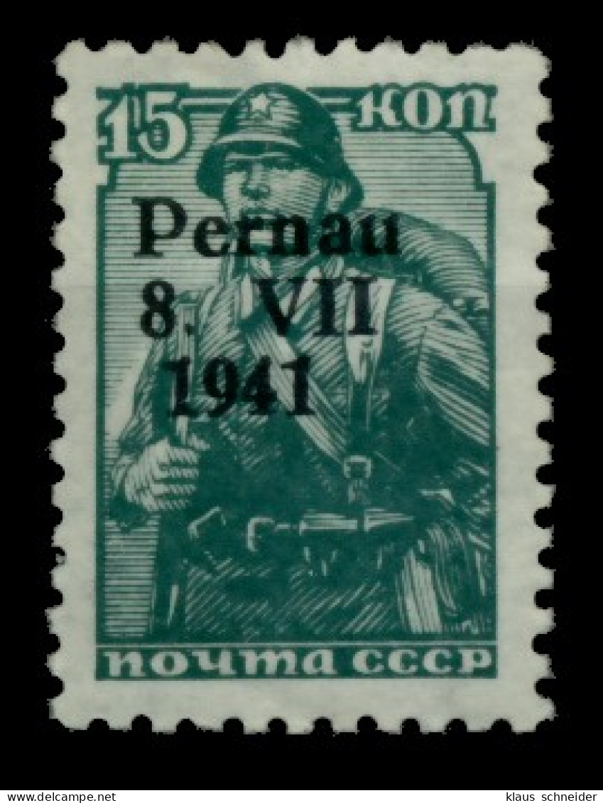 BES. 2WK ESTLAND PERNAU Nr 7I Postfrisch X6DABDA - Occupation 1938-45
