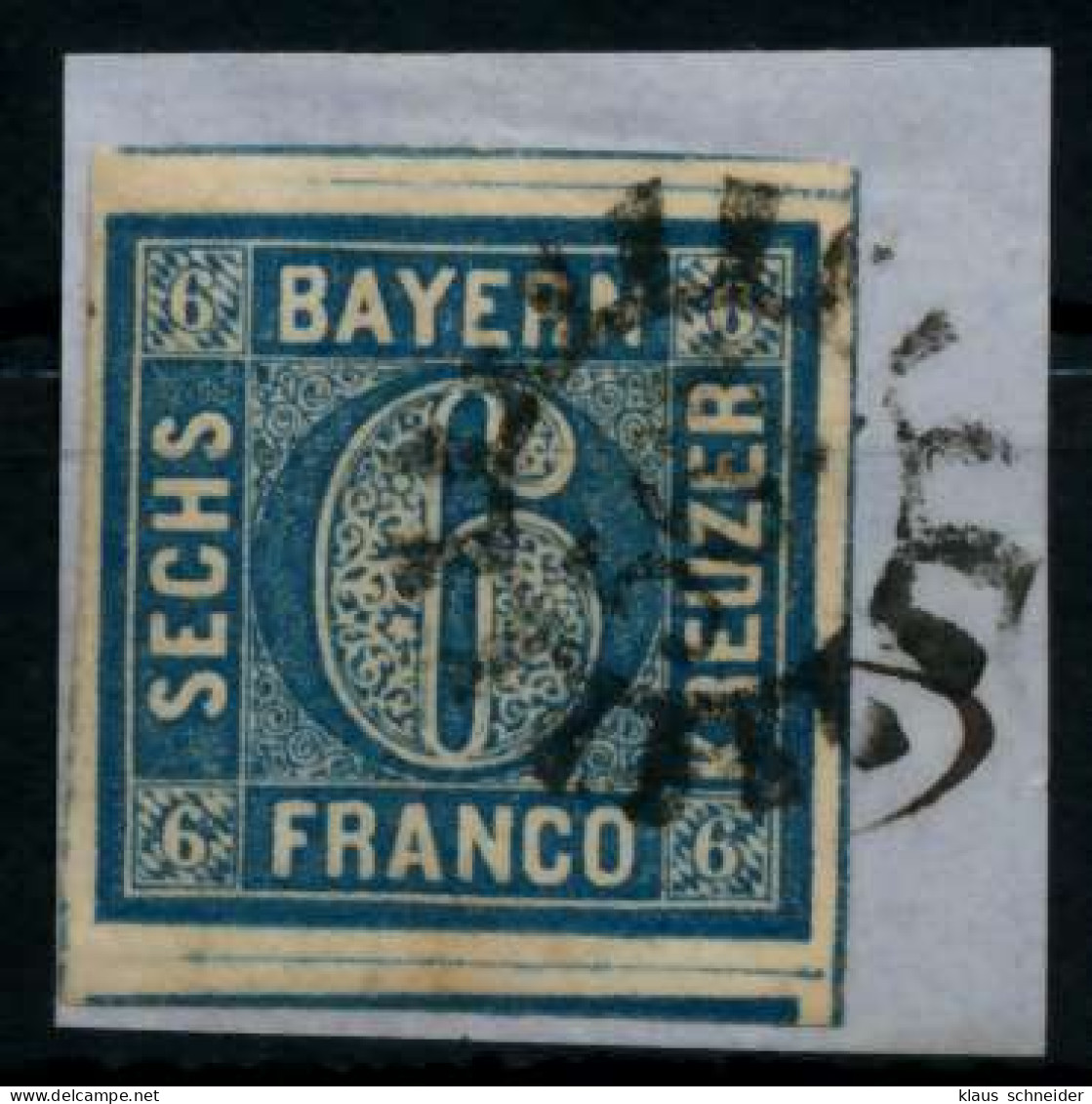 BAYERN MÜHLRADSTEMPEL AUF Nr 10 GMR 567 Gestempelt Briefstück X744D16 - Gebraucht