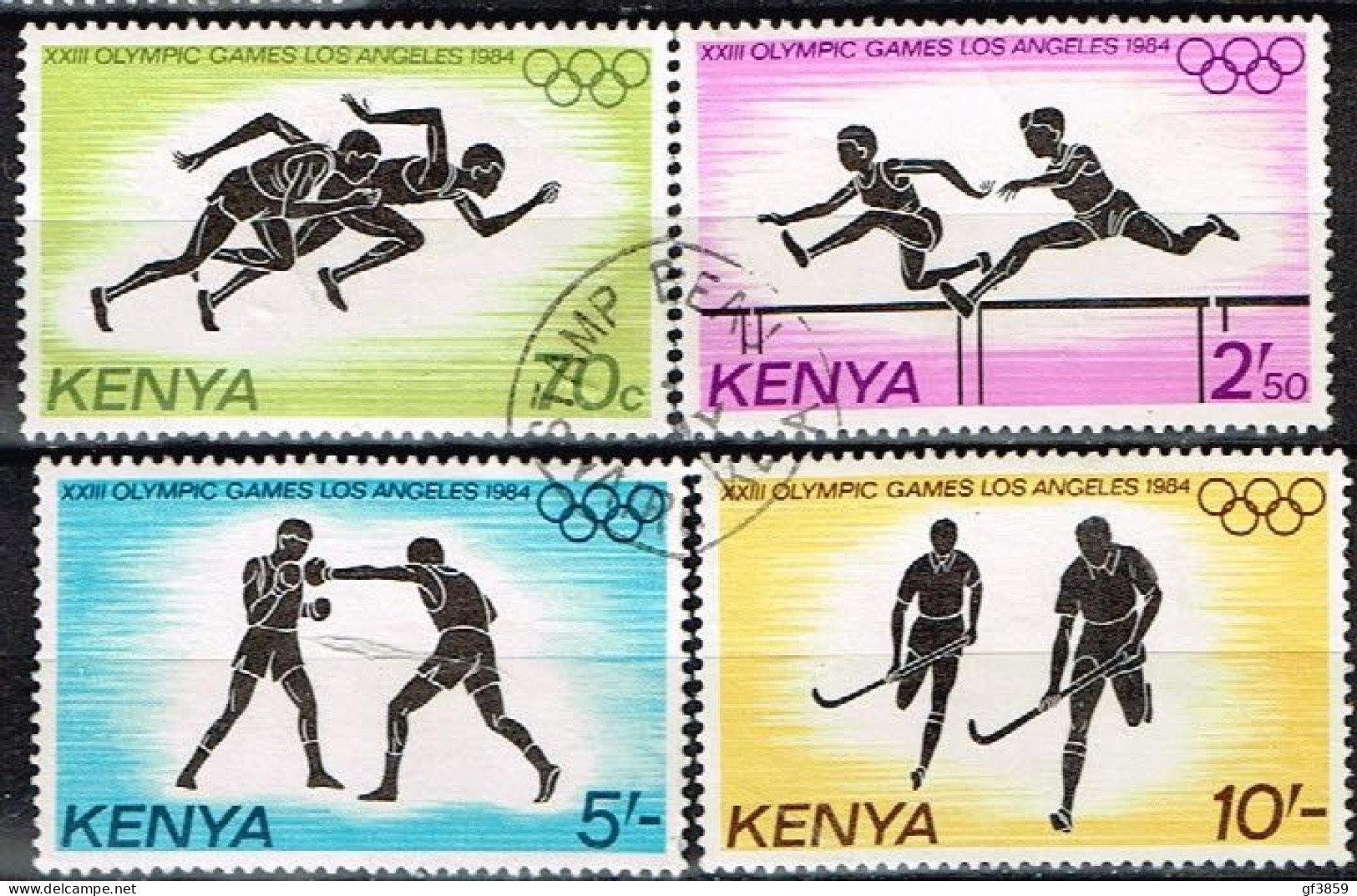 KENYA / Oblitérés / Used / 1984 - JO Los Angelès - Kenia (1963-...)