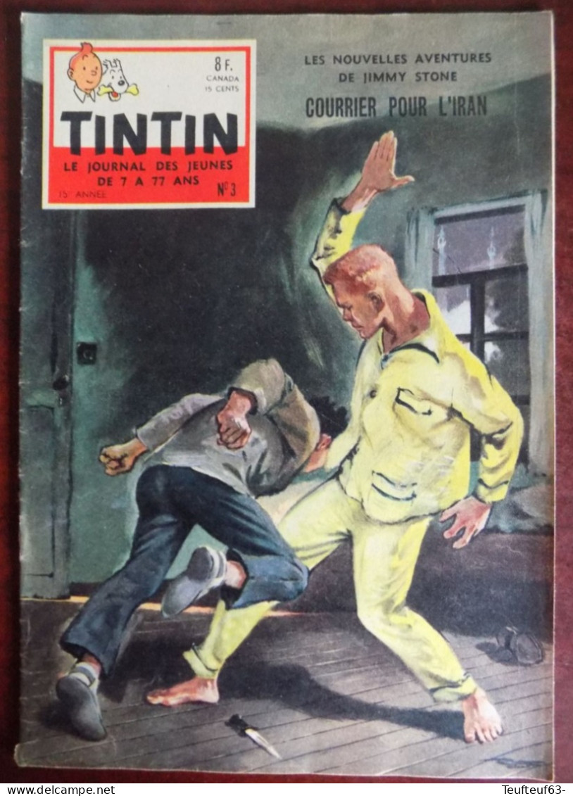 Tintin N° 3-1960 Couv. Ref - Monsieur Europe Par Aidans - Tintin