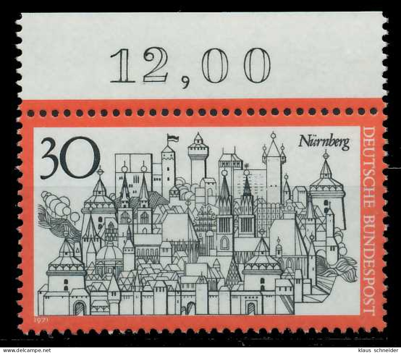 BRD 1971 Nr 678 Postfrisch ORA X7F9C12 - Unused Stamps